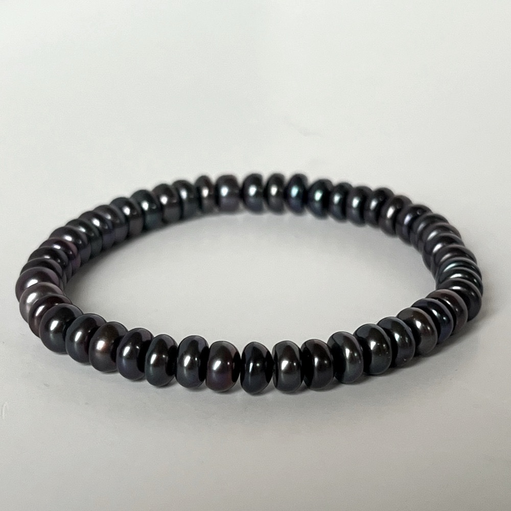 Honora Fresh Water Pearls Bracelets Set of 3: Black, Grey, & White - Picture 7 of 9